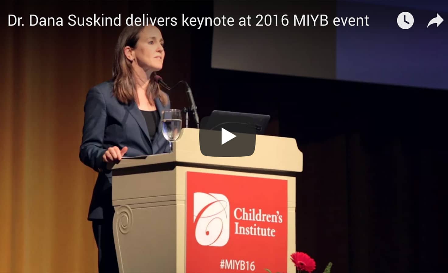 2016 MIYB: Keynote Address by Dr. Dana Suskind