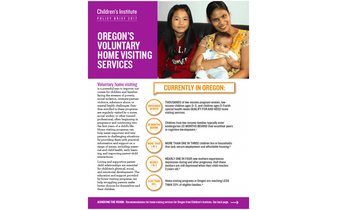 Oregon’s Voluntary Home Visiting Services