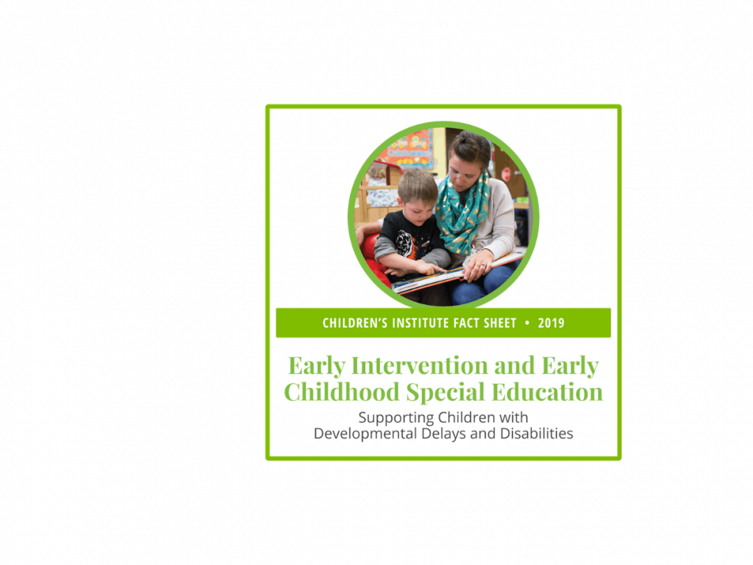 Early Intervention and Early Childhood Special Education 2019 Fact