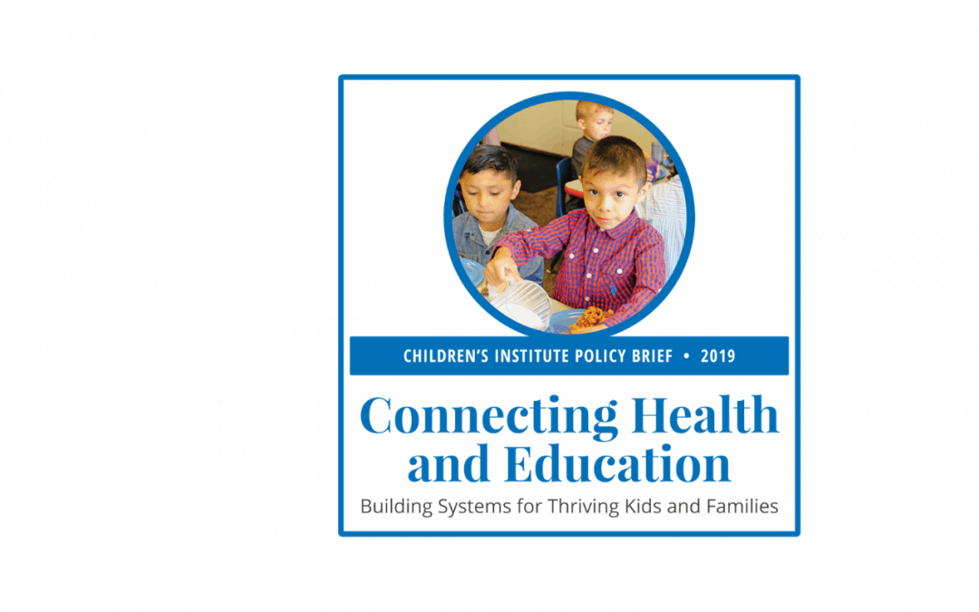 Connecting Health and Education: 2019 Policy Brief