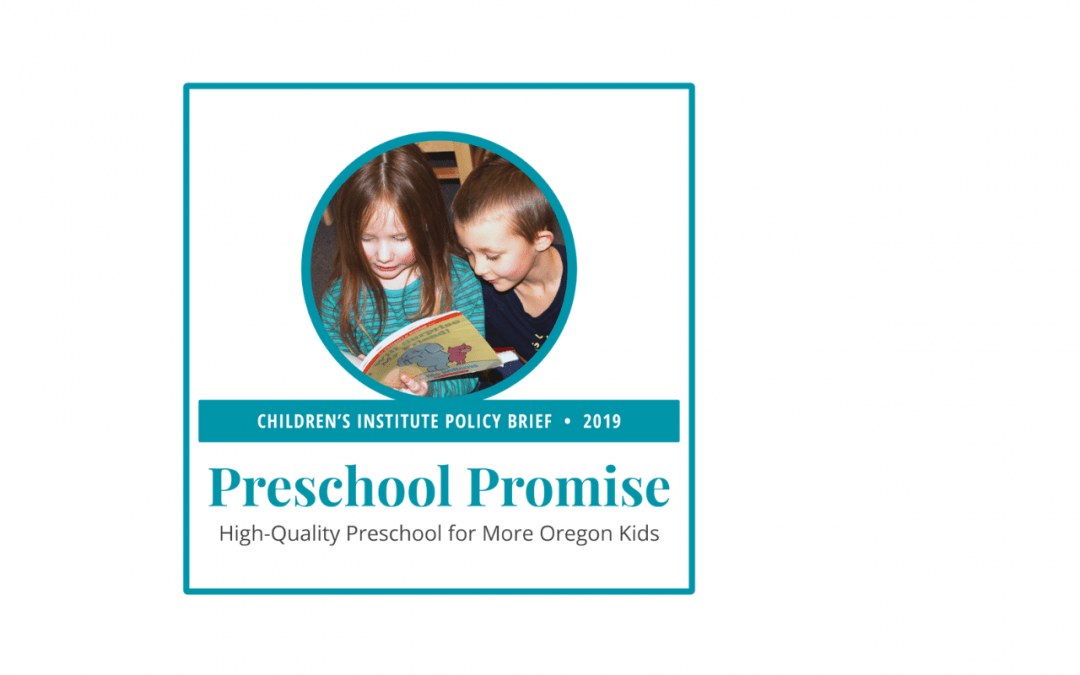 Preschool Promise: 2019 Policy Brief