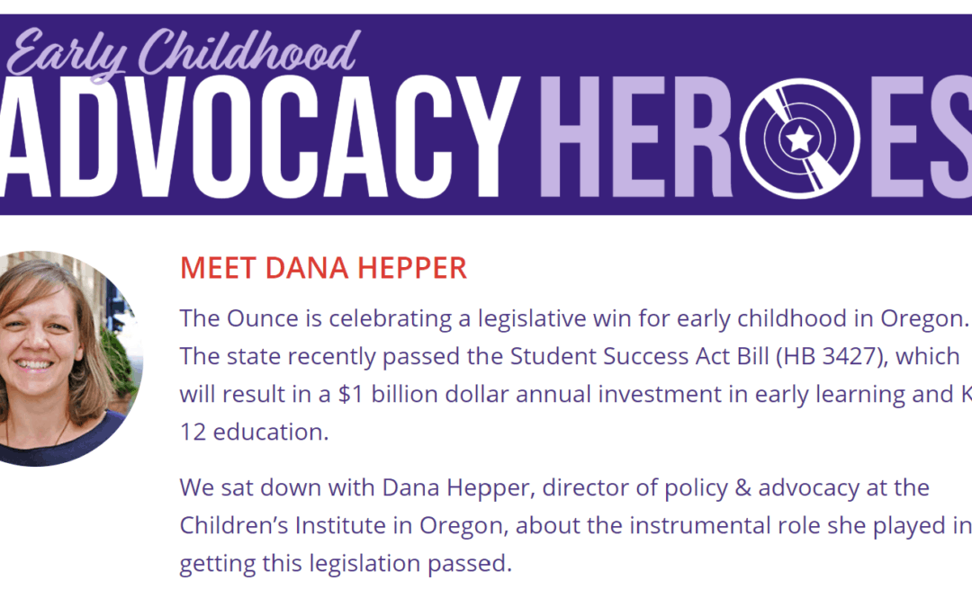 CI’s Dana Hepper Named Early Childhood Advocacy Hero