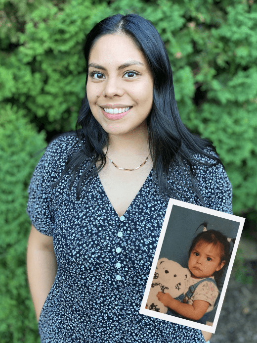 Yessenia Headshot and Baby Pic