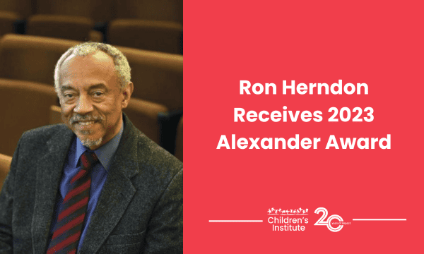 Early Childhood Champion Ron Herndon Honored with the 2023 Alexander Award
