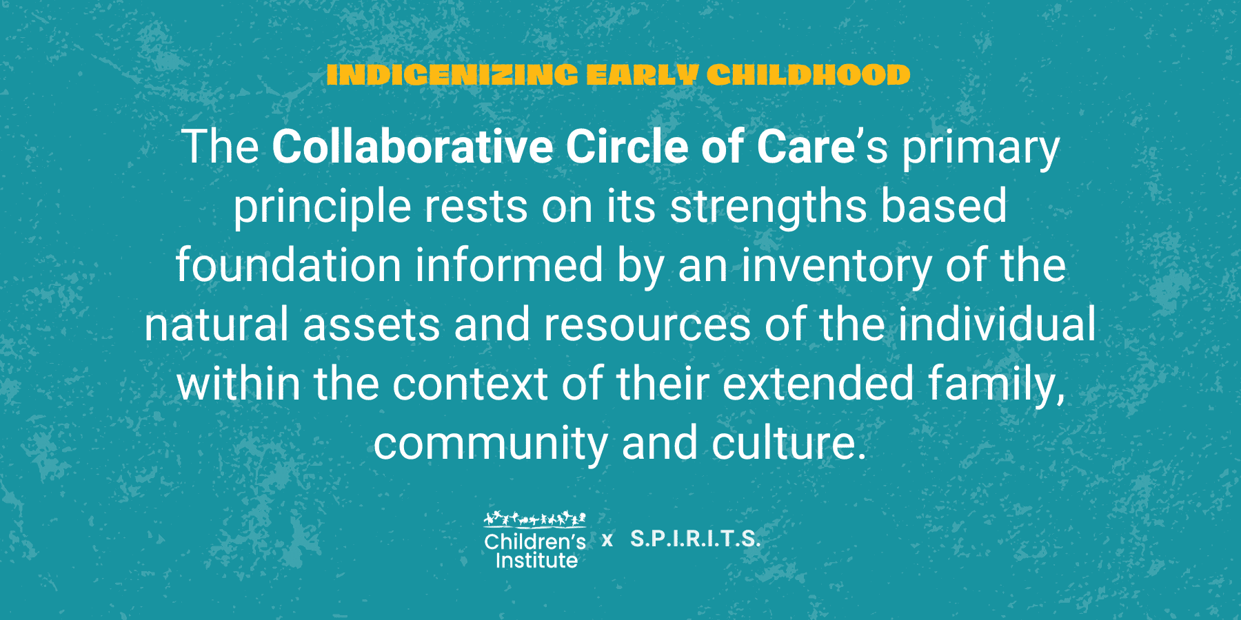 A graphic unpacking a definition of Collaborative Circles of Care.
