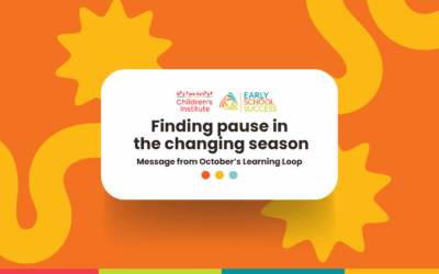 Finding pause in the changing season