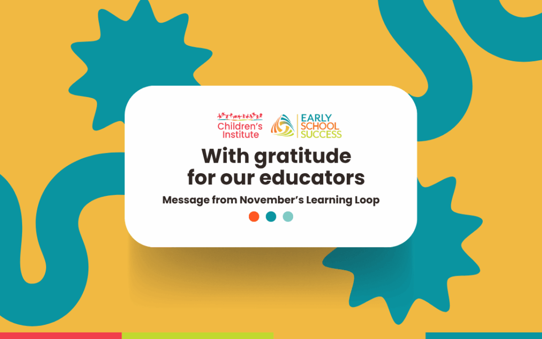 With gratitude for our educators